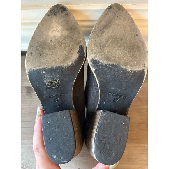 Sixtyseven Anthropologie Women's Suede Ankle Booties sz 37 Western, Cowgirl, Boh - Picture 6 of 7